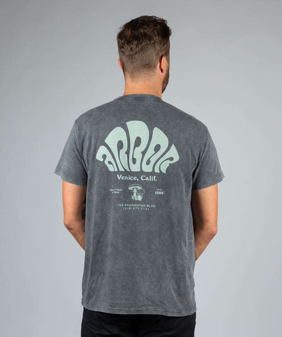 Grown In the Dark Tee - Mineral Wash Black